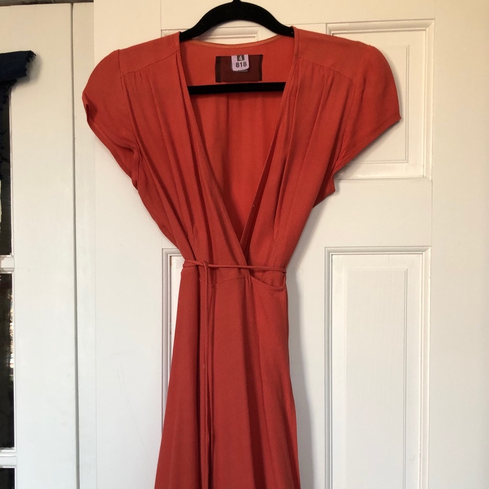 Reformation mini wrap dress